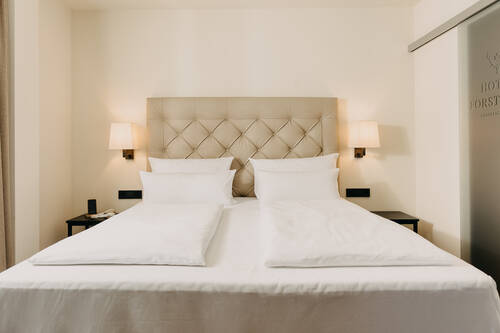 Bett der Junior Suite.